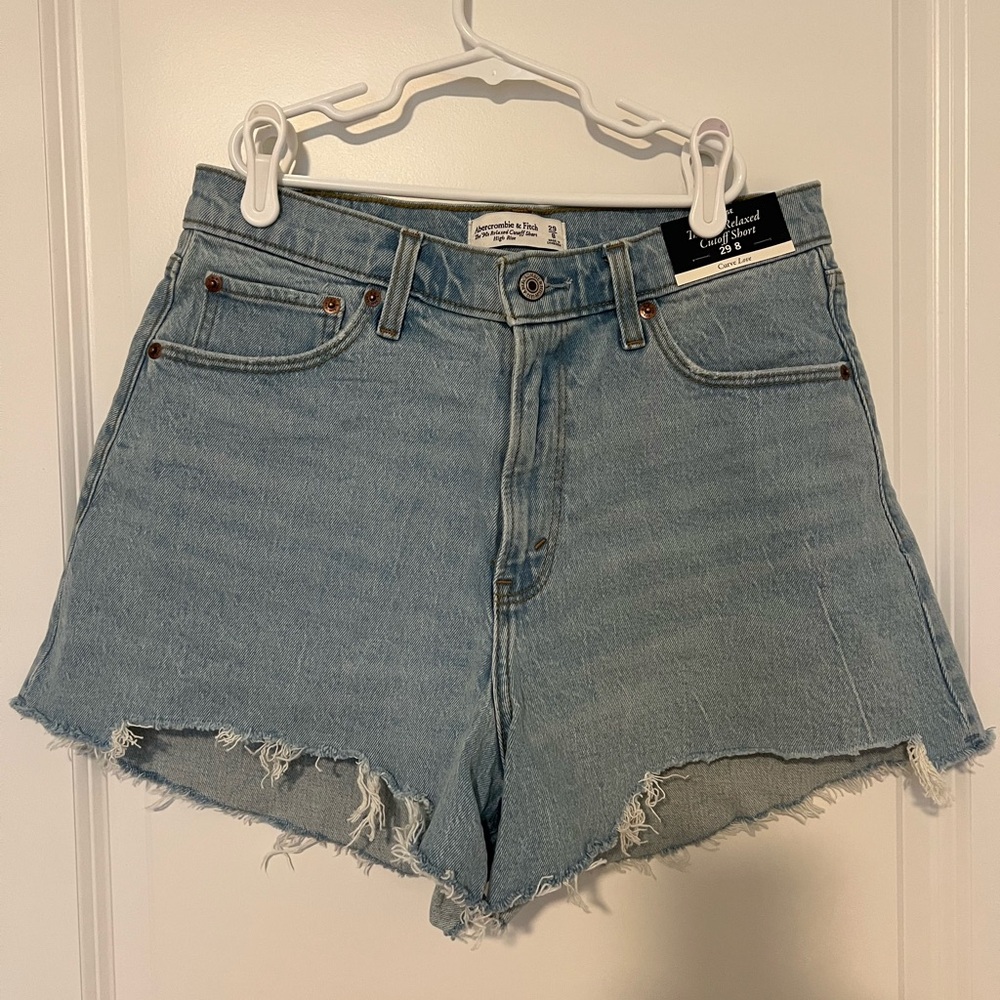 A&F Curve Love 90’s Relaxed Cutoff Shorts